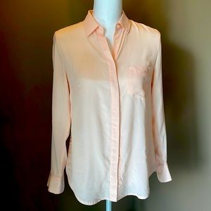 J. Crew 100% Silk Button Down Shirt - size 2